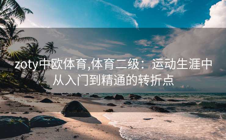 zoty中欧体育,体育二级：运动生涯中从入门到精通的转折点